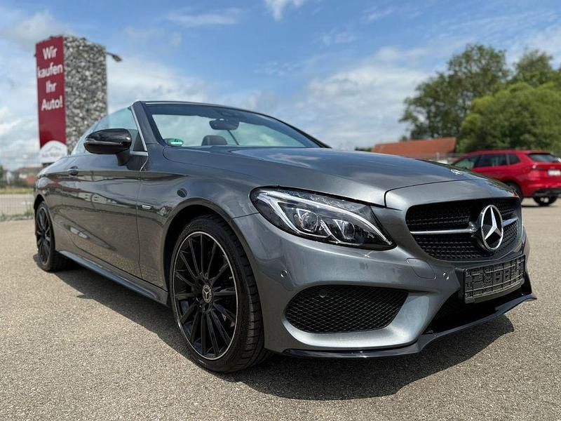 Grau Gebraucht 2018 Mercedes C200 AMG line Cabrio | 32.950 € (Fairer Preis) - Bild 1/4