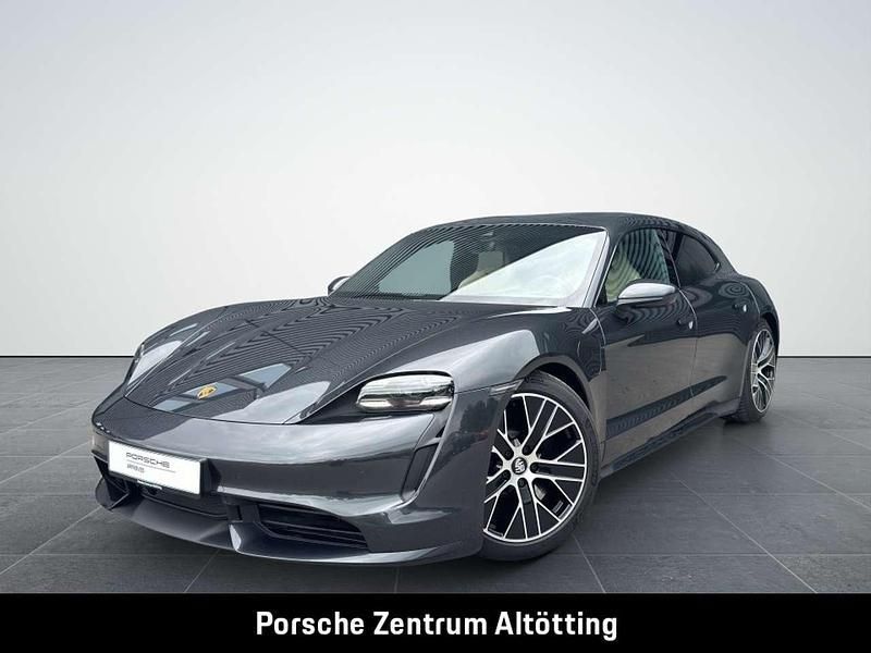 Vulkangraumetallic Gebraucht 2023 Porsche Taycan Turbo Sport Turismo Limousine | 105.880 € (Teuer) - Bild 1/4