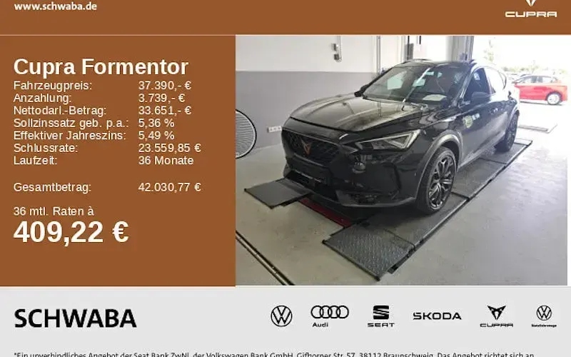 Gebraucht Cupra Formentor VZ 310 PS (228 kW) 2024 Midnight schwarz metallic SUV