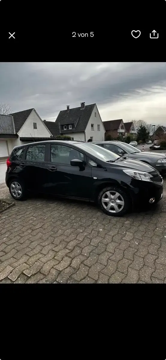 Gebraucht Nissan Note 90 PS (66 kW) 2014 Schwarz Kleinwagen