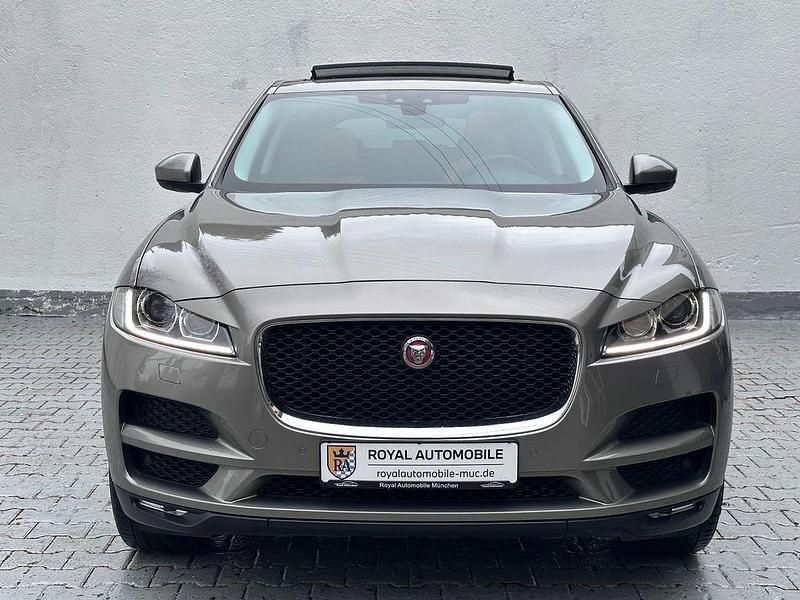 Gebraucht Jaguar F-Pace Pure 241 PS (177 kW) 2017 Champagner grau SUV