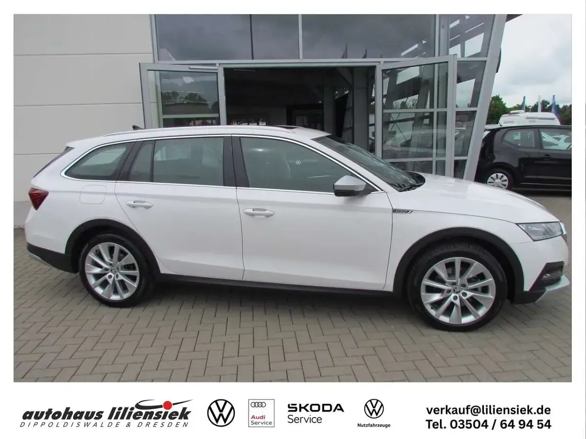 Gebraucht Skoda Octavia Scout 200 PS (147 kW) 2023 Weiß Kombi
