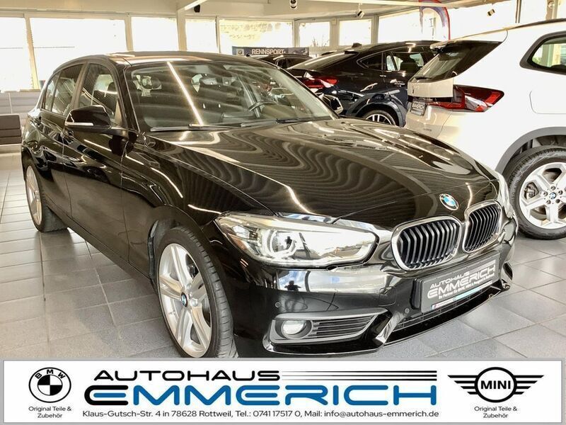 Schwarz Gebraucht 2017 BMW 118 Advantage Kleinwagen | 15.700 € (Fairer Preis) - Bild 1/4
