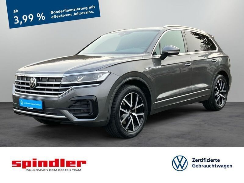 Siliziumgrau metallic Gebraucht 2020 VW Touareg R-line SUV | 43.390 € (Guter Preis) - Bild 1/3