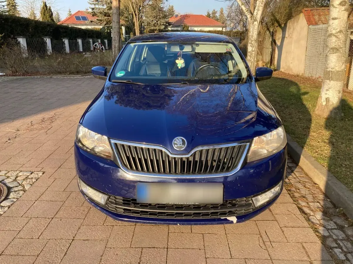 Brugt Skoda Rapid Active 90 HK (66 kW) 2014 Blå Hatchback