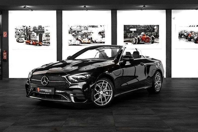 Obsidianschwarz (metallic) Gebraucht 2020 Mercedes E400 AMG Cabrio | 49.900 € (Fairer Preis) - Bild 1/4