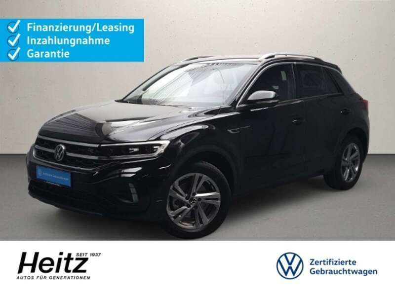Schwarz Gebraucht 2024 VW T-Roc R-line SUV | 35.390 € (Fairer Preis) - Bild 1/4