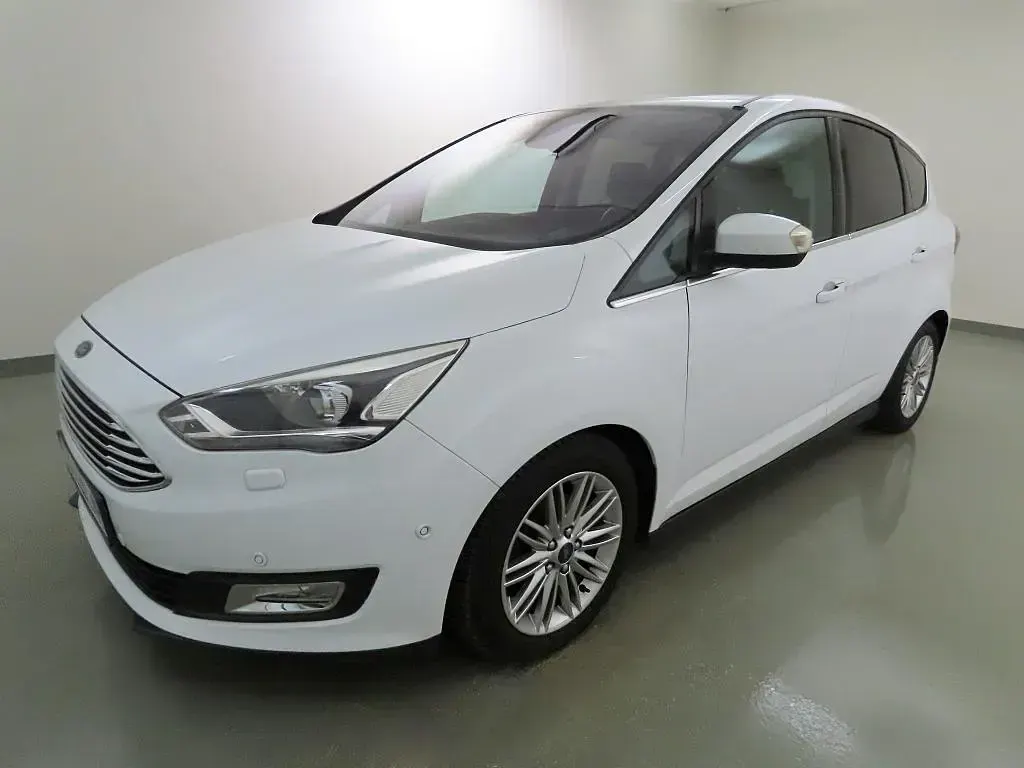 Gebraucht Ford C-MAX Titanium 125 PS (91 kW) 2017 Frostweiß Van / Kleinbus