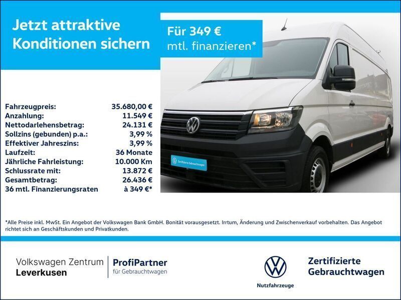 Weiss / candy weiss Gebraucht 2021 VW Crafter Van | 35.680 € (Teuer) - Bild 1/3