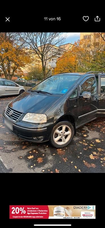 Gebraucht VW Sharan 115 PS (84 kW) 2004 Schwarz Van / Kleinbus