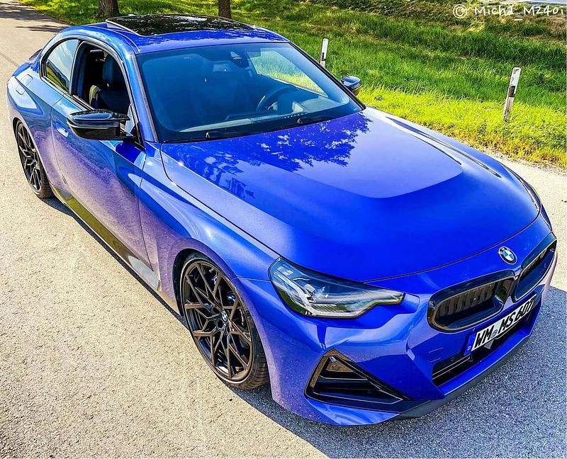 Blau Gebraucht 2022 BMW M240 M Performance Coupé | 42.000 € (Superpreis) - Bild 1/4