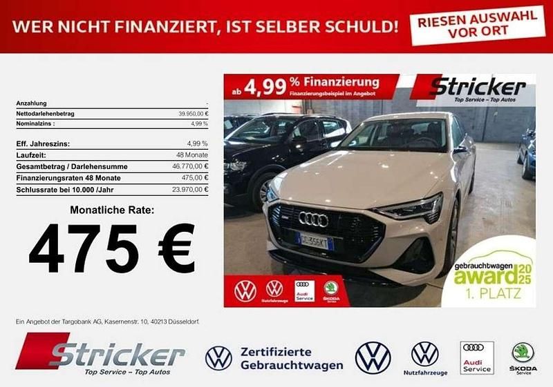 Beige Gebraucht 2020 Audi e-tron S-Line SUV | 39.949 € (Fairer Preis) - Bild 1/3