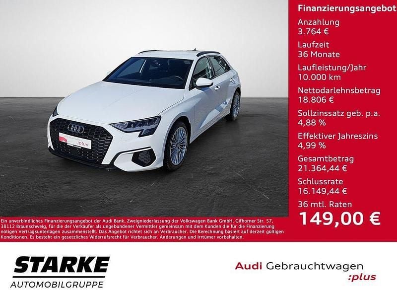 Ibisweiß Gebraucht 2023 Audi A3 Advanced Plus Limousine | 21.980 € (Guter Preis) - Bild 1/4