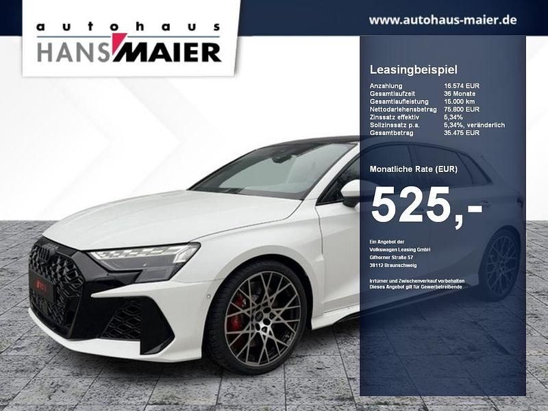 Arkonaweiß Neu 2025 Audi RS3 Sportback Sport Kleinwagen | 75.800 € (Etwas zu teuer) - Bild 1/4