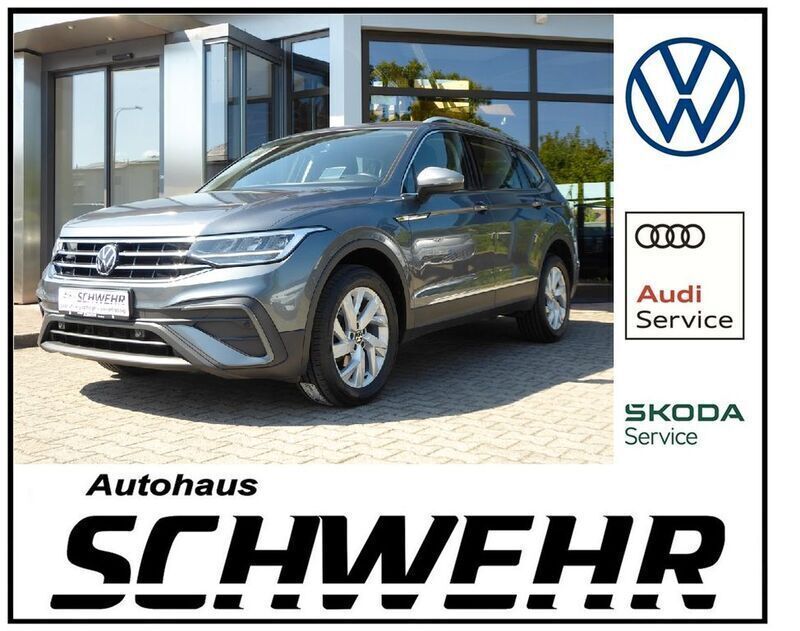 Grau Gebraucht 2022 VW Tiguan Allspace Life SUV | 22.790 € (Superpreis) - Bild 1/4