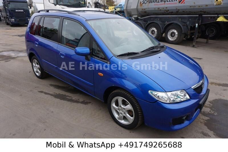 Blau Gebraucht 2002 Mazda Premacy Comfort Van / Kleinbus | 590 € - Bild 1/4