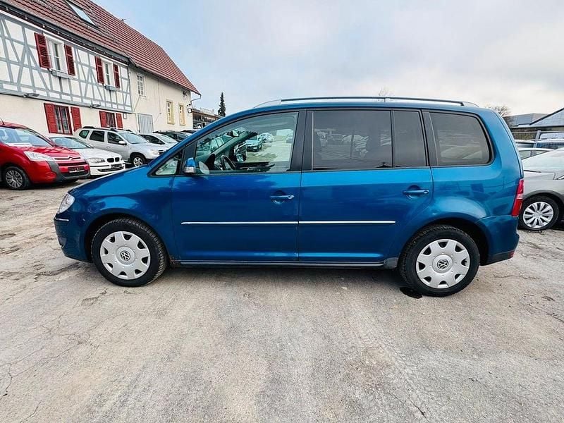 Gebraucht VW Touran Conceptline 105 PS (77 kW) 2007 Blau Van / Kleinbus