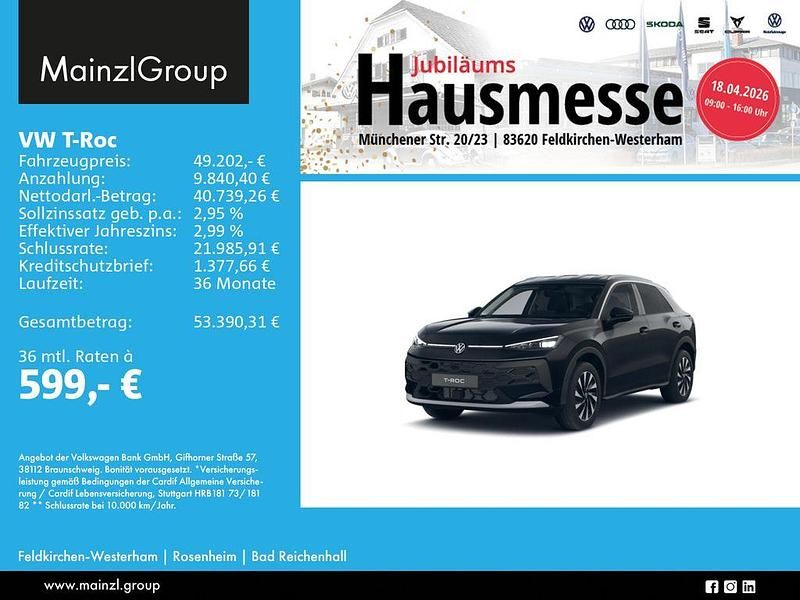 Neu VW T-Roc Style 150 PS (110 kW) 2026 Schwarz SUV