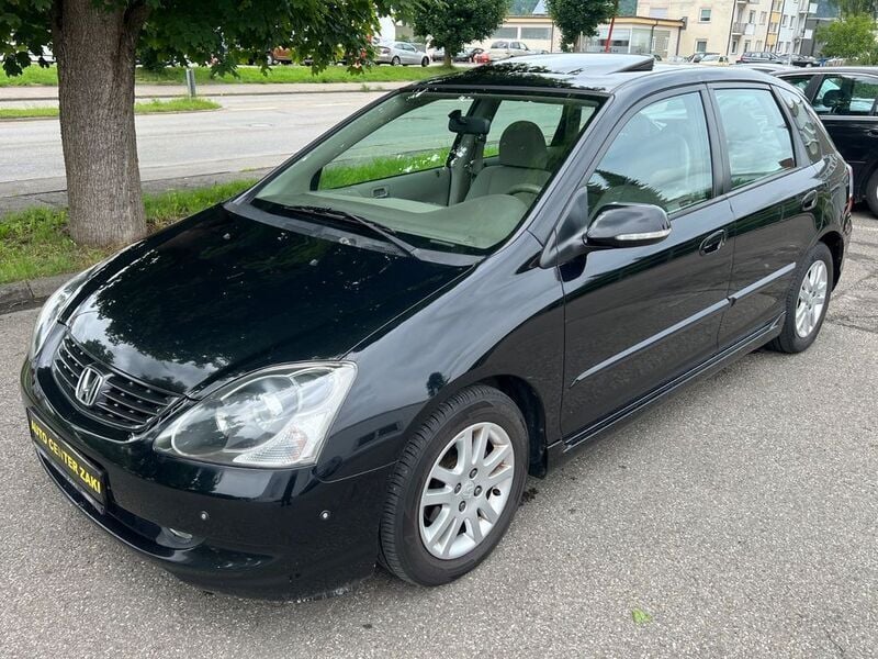 Schwarz Gebraucht 2005 Honda Civic ES Limousine | 1.950 € (Superpreis) - Bild 1/4