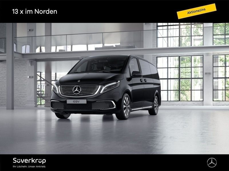 Schwarz Gebraucht 2023 Mercedes EQV300 Avantgarde Van / Kleinbus | 49.890 € (Superpreis) - Bild 1/4