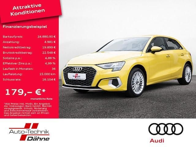 Pythongelb metallic Gebraucht 2023 Audi A3 Advanced Plus | 24.880 € (Guter Preis) - Bild 1/4