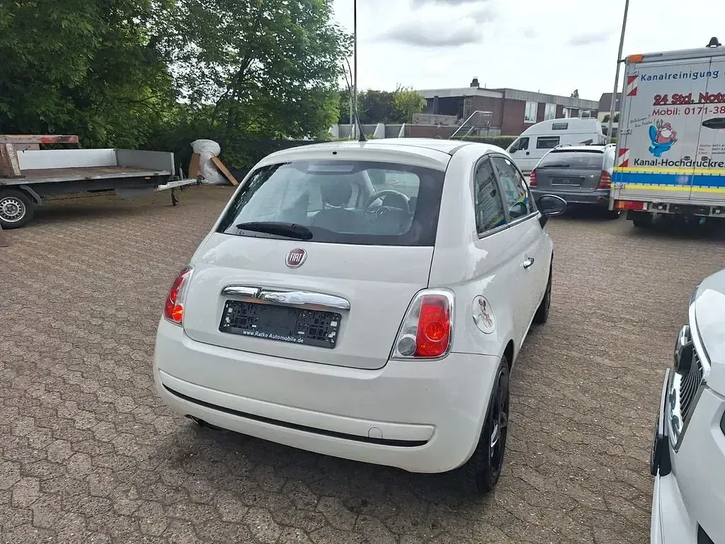 Gebraucht Fiat 500 Pop 69 PS (50 kW) 2008 Weiß Kleinwagen