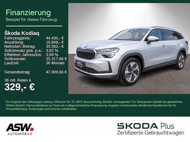 Brilliantsilber metallic Gebraucht 2024 Skoda Kodiaq Selection SUV | 44.430 € (Guter Preis) - Bild 1/4
