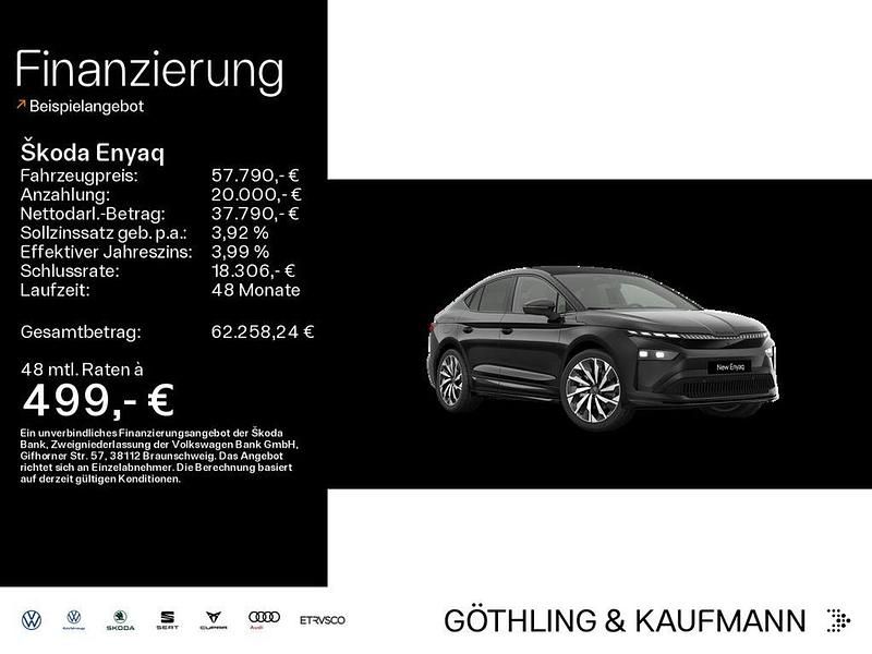 Blackmagic perleffekt Neu 2025 Skoda Enyaq iV SportLine SUV | 57.790 € (Etwas zu teuer) - Bild 1/4
