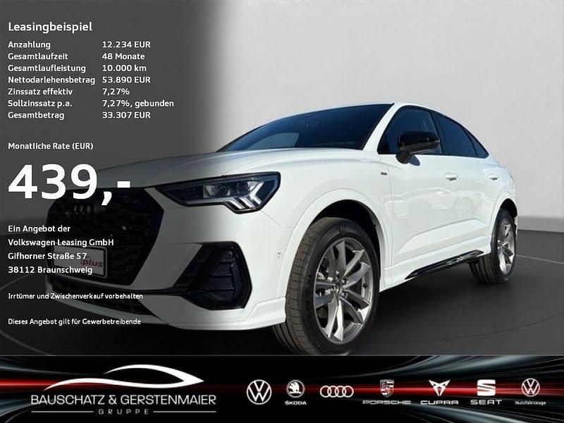Weiss Neu 2025 Audi Q3 Sportback S-Line SUV | 53.890 € (Teuer) - Bild 1/4