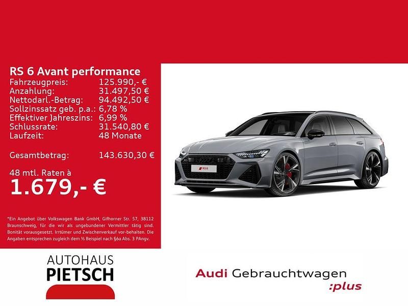 Gebraucht Audi RS6 Performance 630 PS (463 kW) 2025 Nardograu Kombi