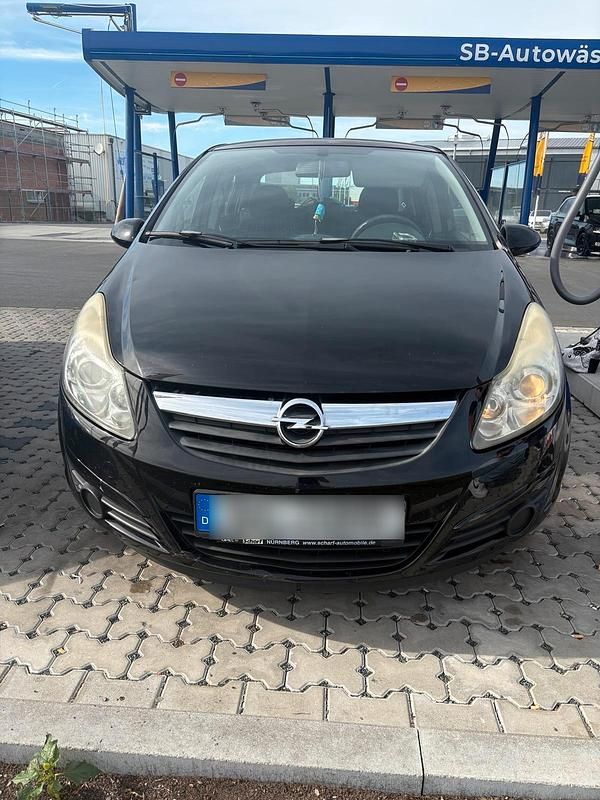 Schwarz Gebraucht 2009 Opel Corsa Kleinwagen | 890 € (Superpreis) - Bild 1/4
