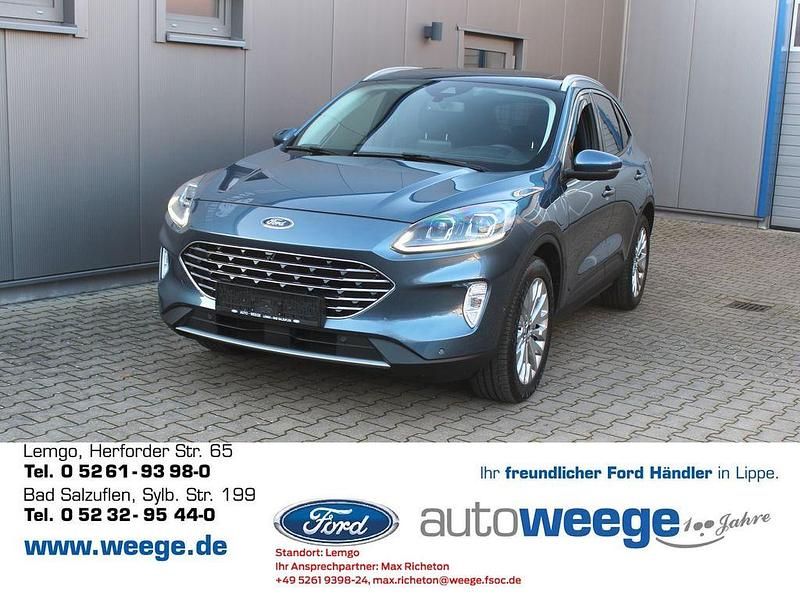 Blau (metallic) Gebraucht 2021 Ford Kuga Titanium X SUV | 25.490 € (Fairer Preis) - Bild 1/4