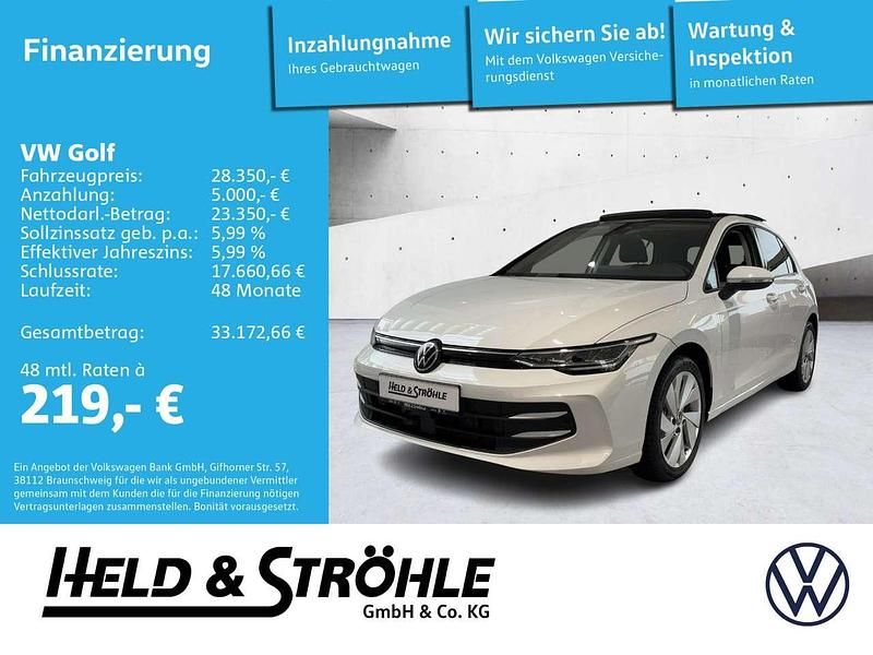 Pure white uni Gebraucht 2024 VW Golf VIII Life Limousine | 25.750 € (Fairer Preis) - Bild 1/4