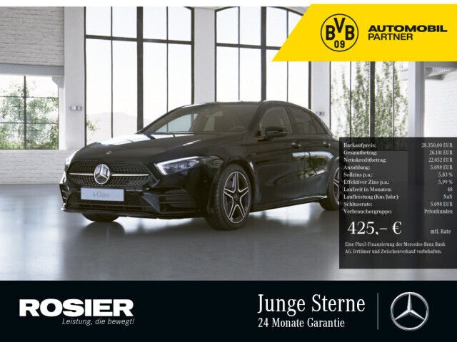 Schwarz Gebraucht 2021 Mercedes A250 Kleinwagen | 28.350 € (Fairer Preis) - Bild 1/4