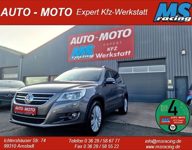 Pepper grey metallic (metallic) Gebraucht 2011 VW Tiguan Team SUV | 7.490 € (Guter Preis) - Bild 1/4