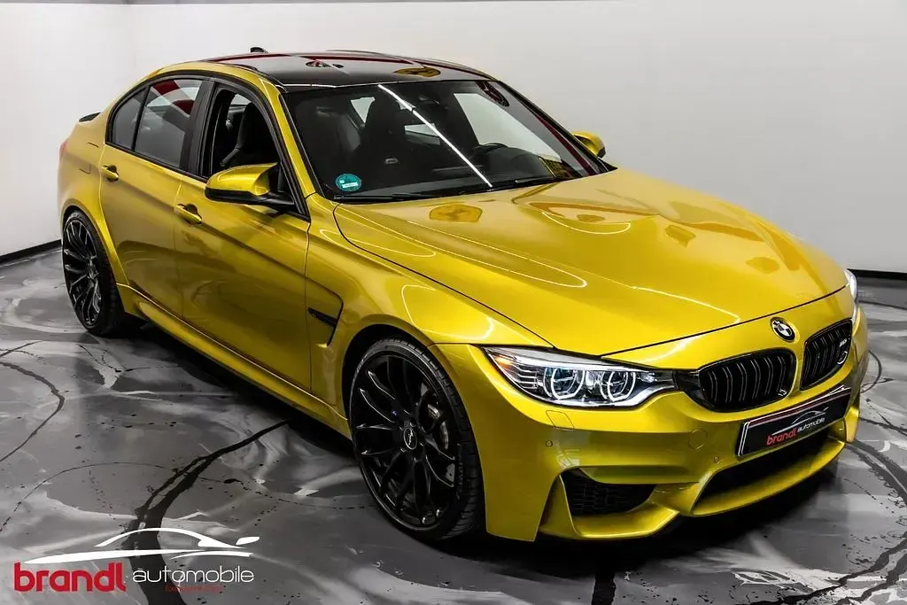 Używany BMW M3 Performance 431 KM (317 kW) 2015 Żółty Sedan/Limuzyna