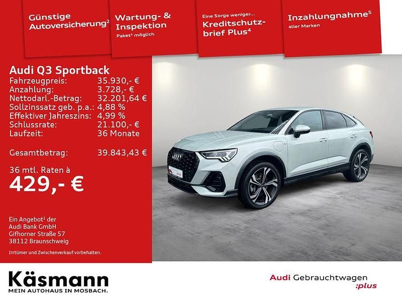 Silber Gebraucht 2022 Audi Q3 Sportback S-Line SUV | 35.930 € (Fairer Preis) - Bild 1/4
