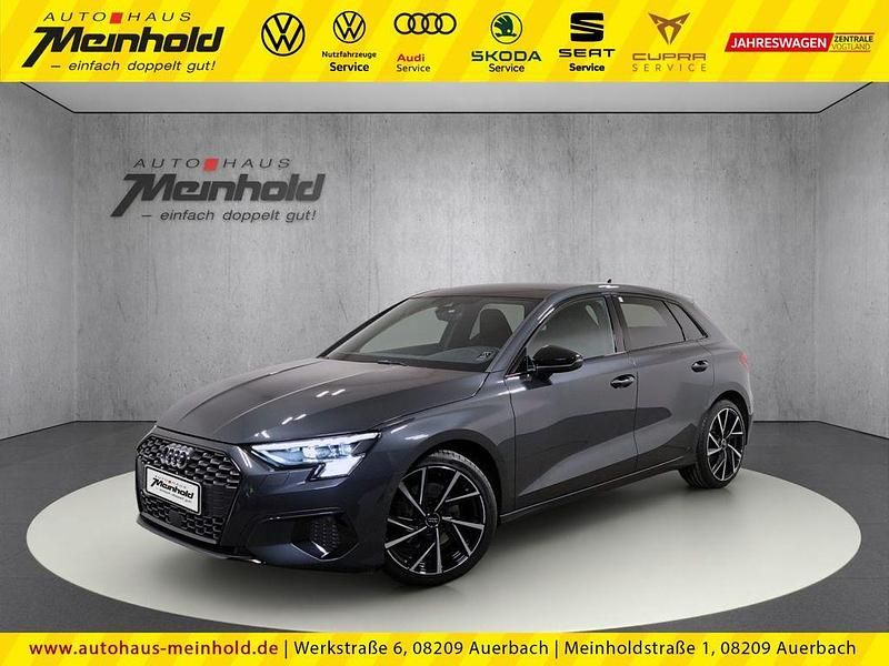 Grau Gebraucht 2023 Audi A3 Sportback Advanced Plus Limousine | 36.777 € (Etwas zu teuer) - Bild 1/4