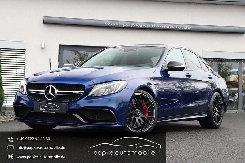 Brillantblau metallic Gebraucht 2017 Mercedes C63S AMG AMG Limousine | 45.895 € (Guter Preis) - Bild 1/4
