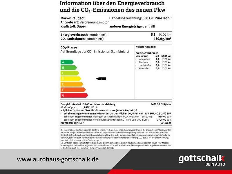 Blau Gebraucht 2023 Peugeot 308 GT Limousine | 24.990 € (Etwas zu teuer) - Bild 1/1
