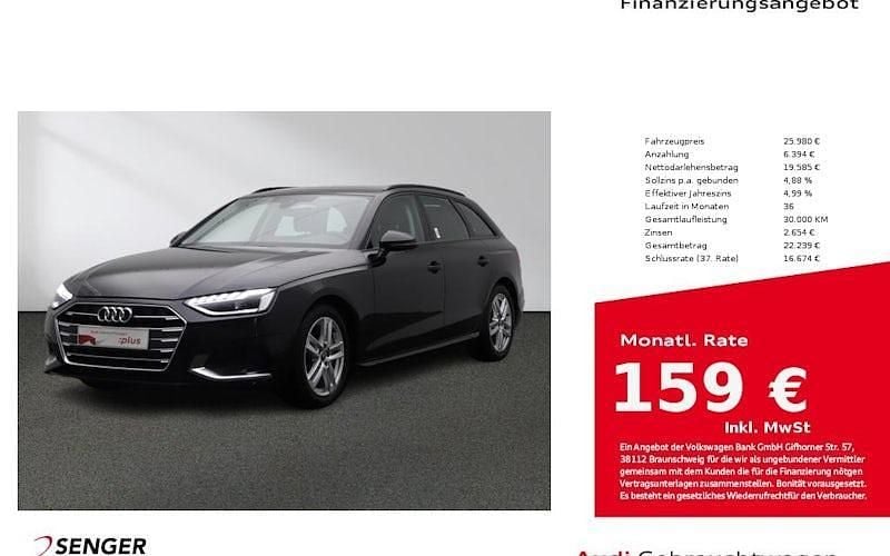 Mythosschwarz metallic Gebraucht 2022 Audi A4 Advanced Plus Kombi | 25.980 € (Guter Preis) - Bild 1/4
