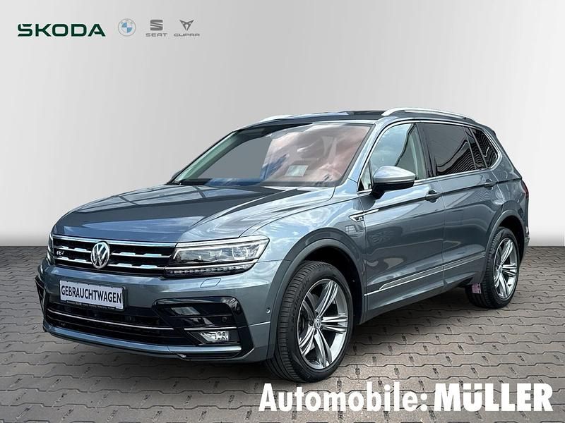 Grau Gebraucht 2021 VW Tiguan Allspace Highline SUV | 30.990 € (Guter Preis) - Bild 1/4