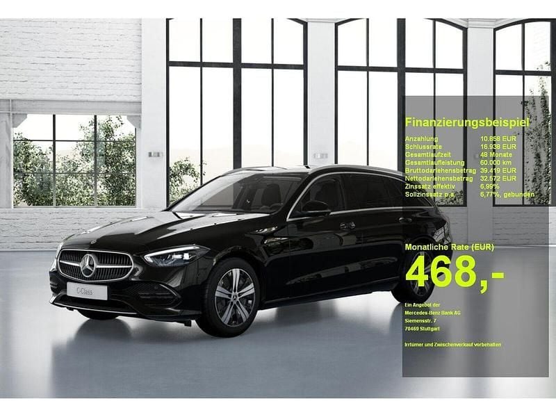 Metalliclack obsidianschwarz Gebraucht 2024 Mercedes C300e Avantgarde Kombi | 43.490 € (Guter Preis) - Bild 1/3