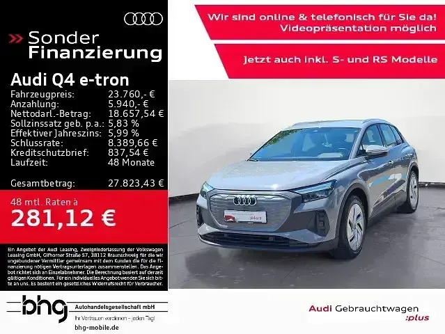 Gebraucht Audi Q4 e-tron Basis 125 kW (170 PS) 2023 SUV