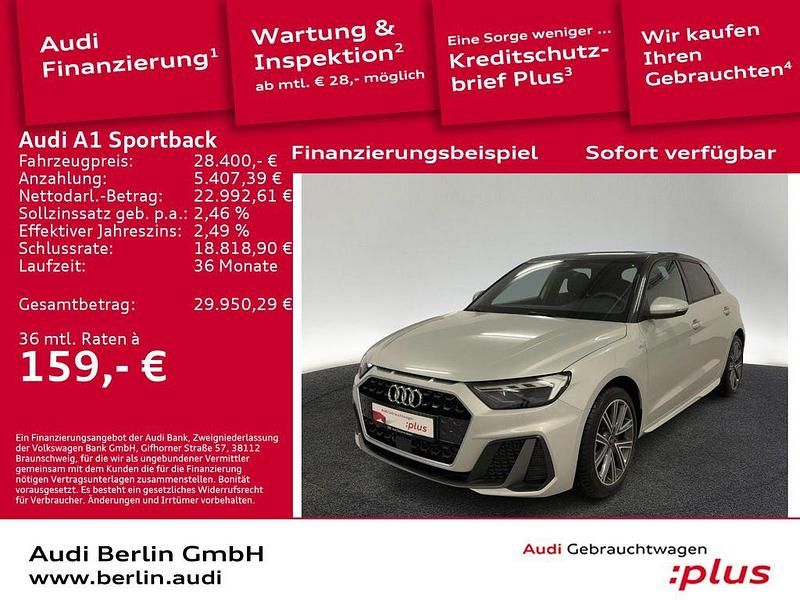 Tausilber metallic Gebraucht 2025 Audi A1 Sportback S-Line Kleinwagen | 28.400 € (Etwas zu teuer) - Bild 1/3