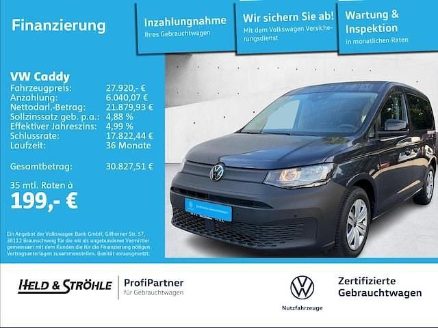 Starlight blue metallic Gebraucht 2024 VW Caddy Basis Van / Kleinbus | 27.920 € (Fairer Preis) - Bild 1/3