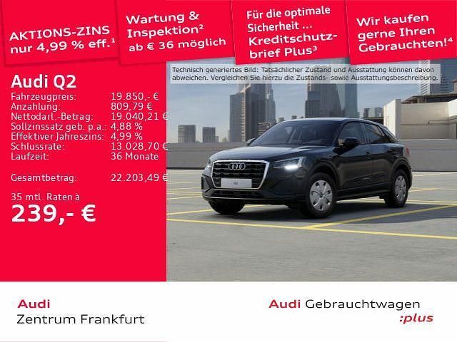 Brillantschwarz/brillantschwar Gebraucht 2022 Audi Q2 Comfort SUV | 19.850 € (Fairer Preis) - Bild 1/3