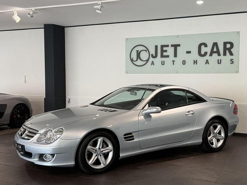 Tellursilber metalliclac Gebraucht 2007 Mercedes SL350 Cabrio | 26.900 € (Fairer Preis) - Bild 1/4