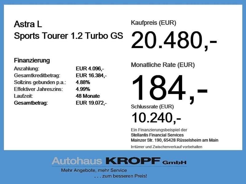 Gebraucht Opel Astra 131 PS (96 kW) 2024 Schwarz Kombi