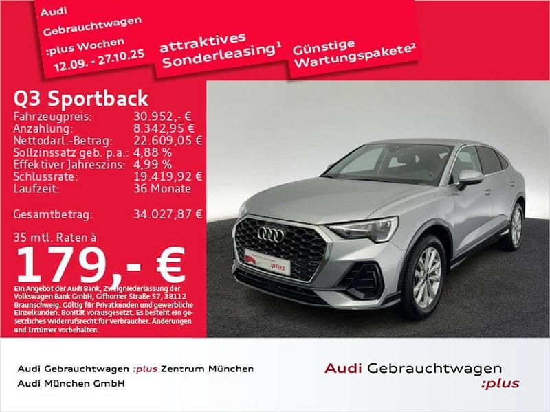Florettsilber metallic Gebraucht 2023 Audi Q3 SUV | 30.952 € (Guter Preis) - Bild 1/2